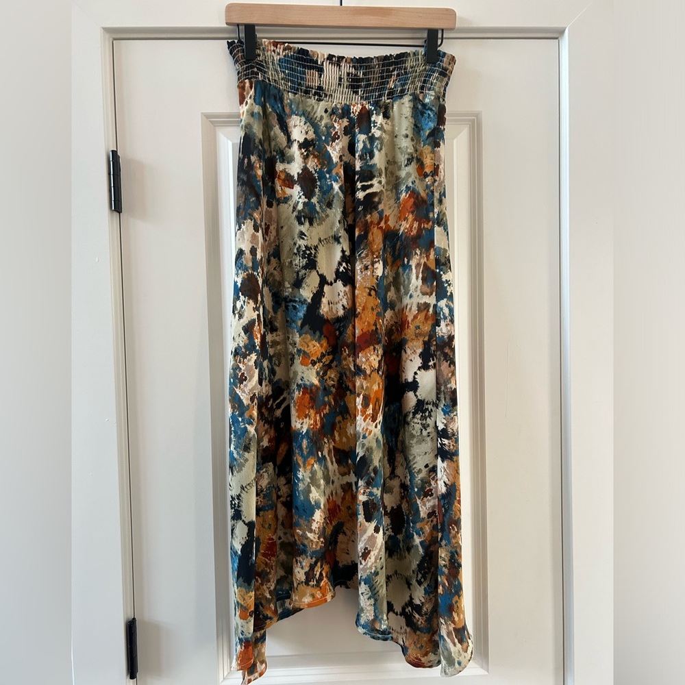 Allison Joy Multi Colored Forest Fairycore Midi Skirt  Sz m - Picture 3 of 4